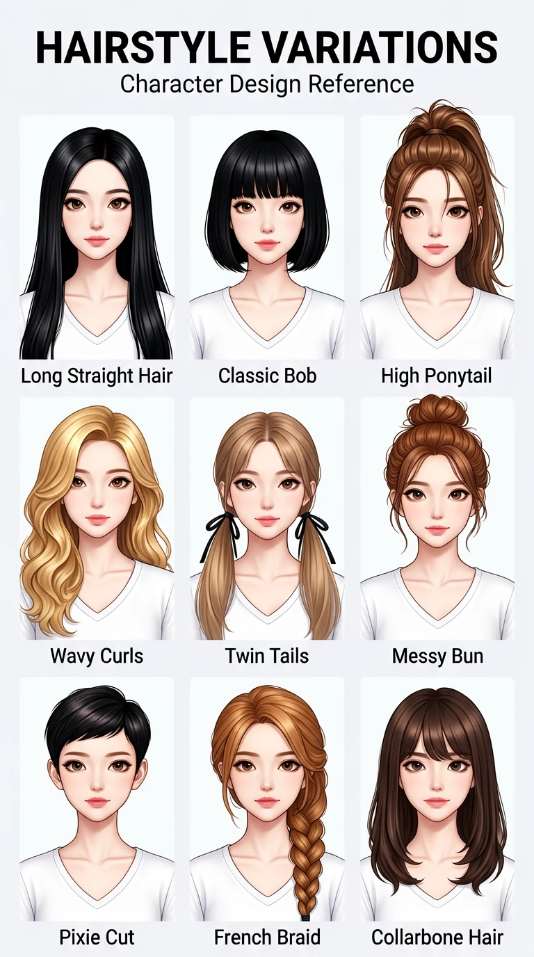 GPT Image 2 anime prompt example showing consistent character variations