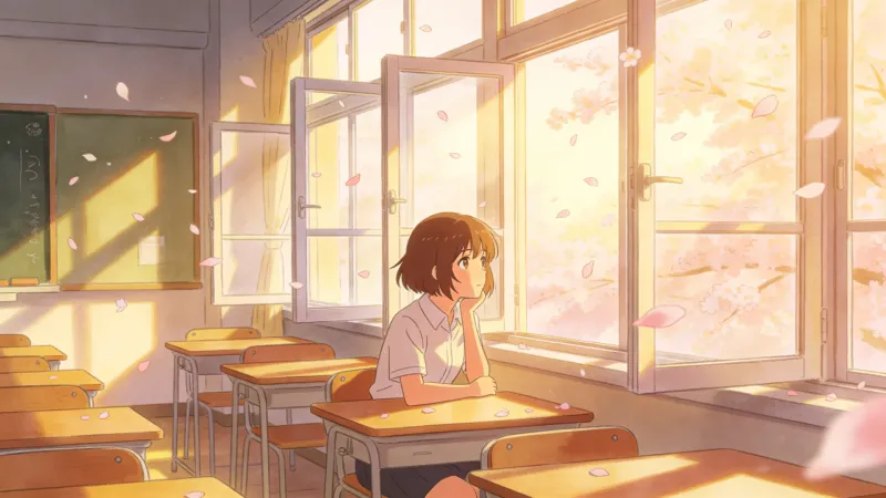 Sunlit Classroom Scene