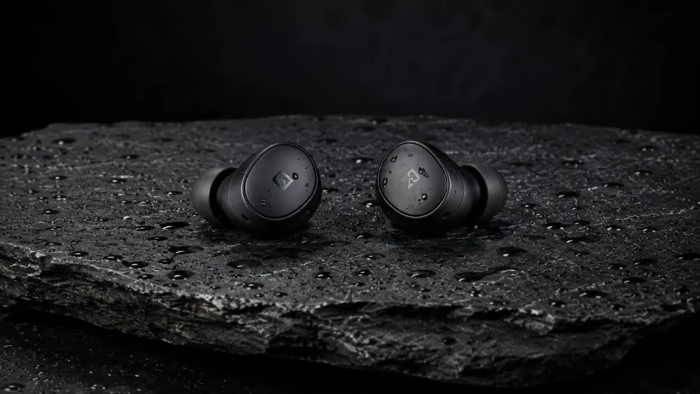 Wireless Earbuds on Dark Slate